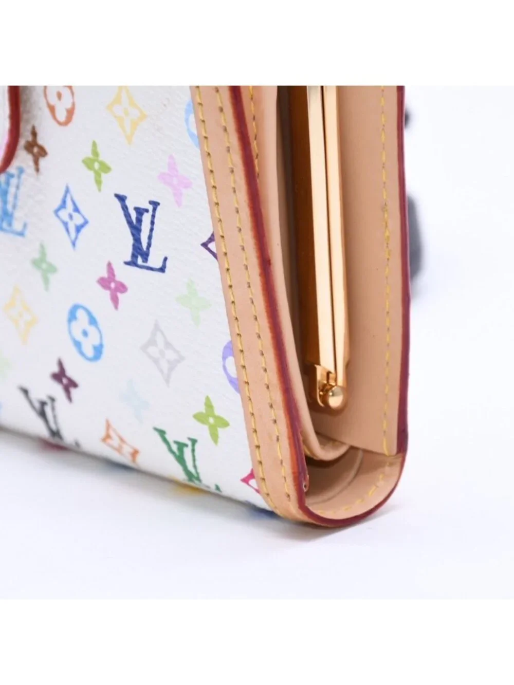 Louis Vuitton Portefeuille Vienois Bifold Wallet Monogram Multicolor White
